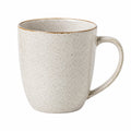 Keramiktasse 400 ml 9.5 cm Cremebraun gesprenkelt mit Henkel