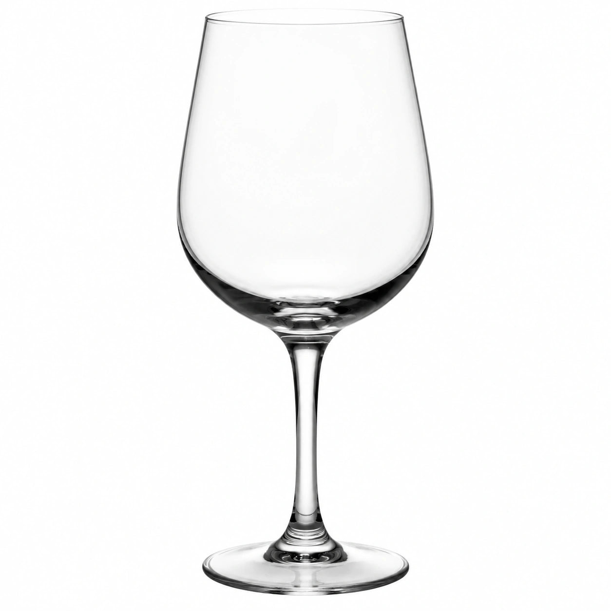 Weinglas 500 ml transparentes Glas 22 cm für Rotwein mit Stiel